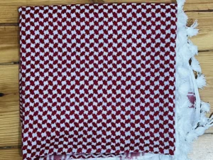 Palestine Keffiyeh - Traditional Red & White Shemagh